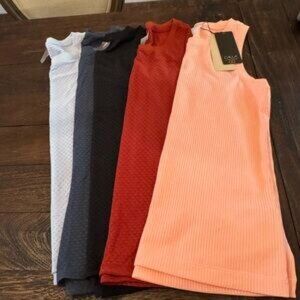 CALIA by Carrie Underwood Sleeveless Ribbed Tank Tops